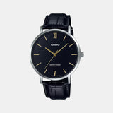 Enticer Men Quartz Black Dial Analog Leather Watch A1615