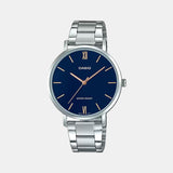 Enticer Women Quartz Blue Dial Analog Stainless Steel Watch A1623
