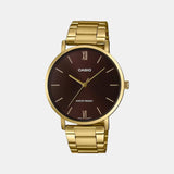 Enticer Men Quartz Brown Dial Analog Stainless Steel Watch A1779