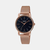 Enticer Women Quartz Black Dial Analog Stainless Steel Watch A1794