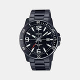 Enticer Men Quartz Black Dial Analog Stainless Steel Watch A1979