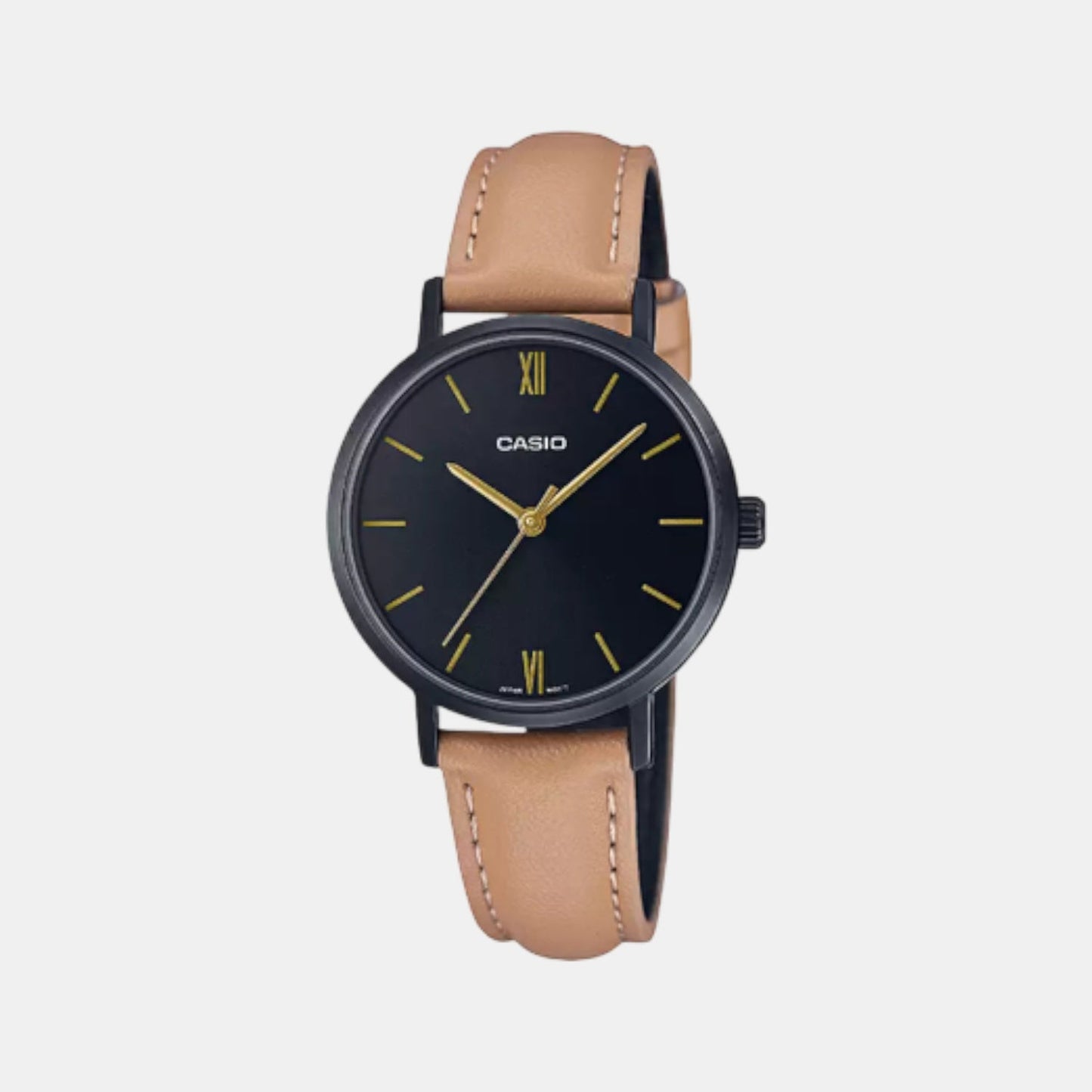 Enticer Women Quartz Black Dial Analog Leather Watch A2000