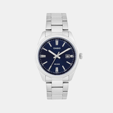 Enticer Men Quartz Navy Dial Analog Stainless Steel Watch A2227