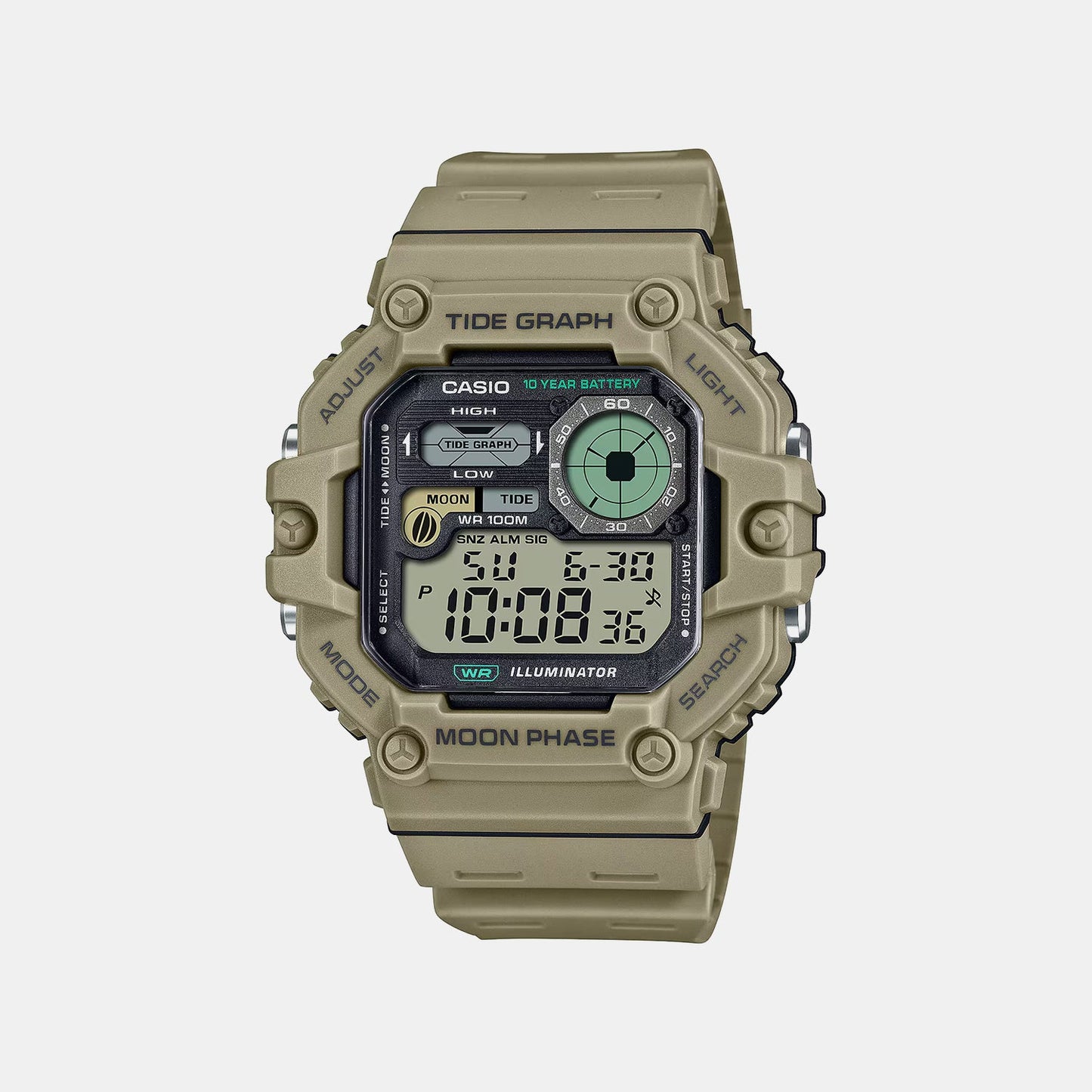 Youth Unisex Quartz Black Dial Digital Resin Watch A2248