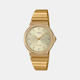 Youth Unisex Quartz Gold Dial Analog Stainless Steel Watch A2297