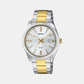 Enticer Men Quartz Silver Dial Analog Stainless Steel Watch A2370 - Casio watch