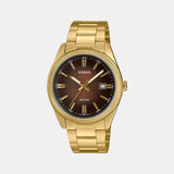 Enticer Men Quartz Brown Dial Analog Stainless Steel Watch A2375