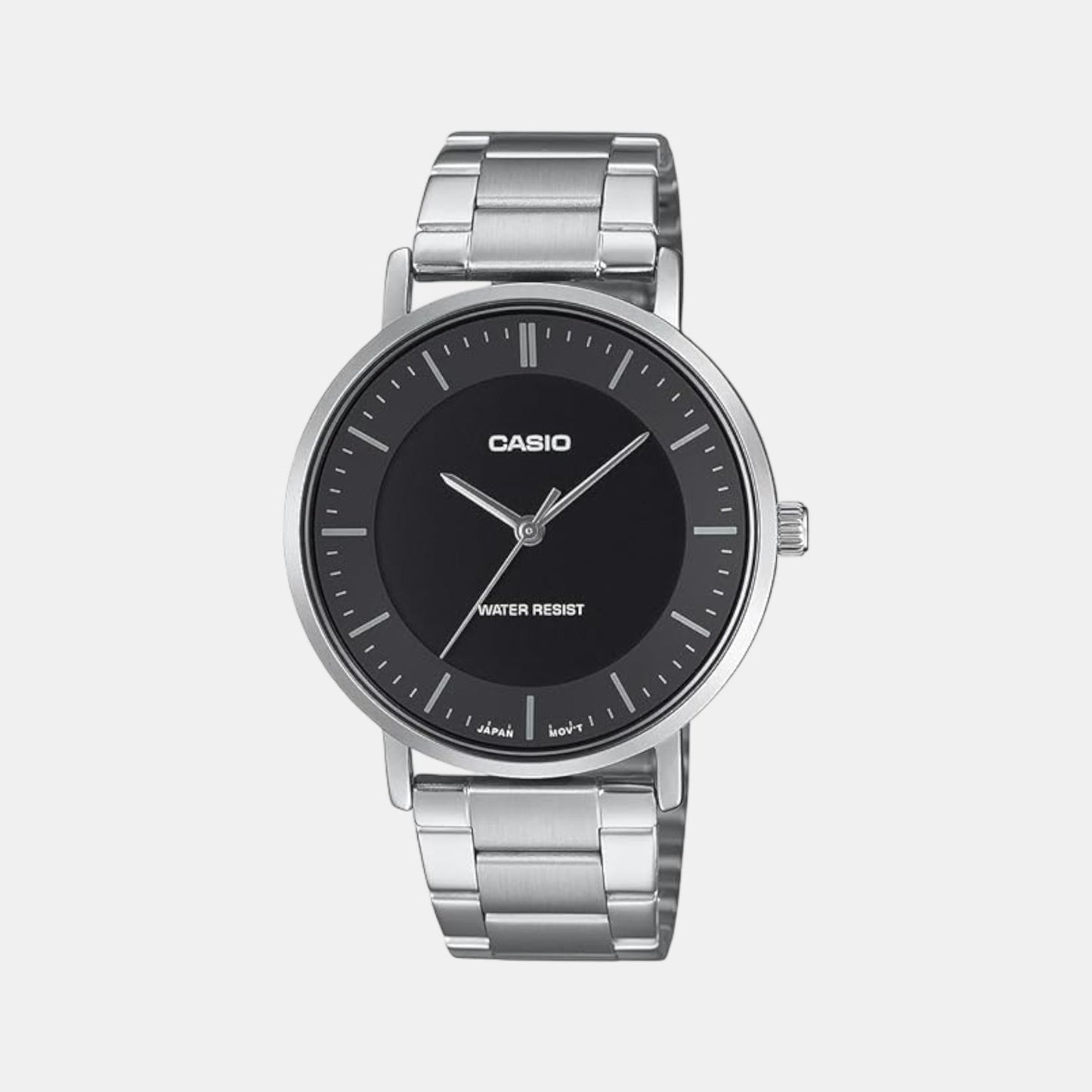 Enticer Men Quartz Black Dial Analog Stainless Steel Watch A2411
