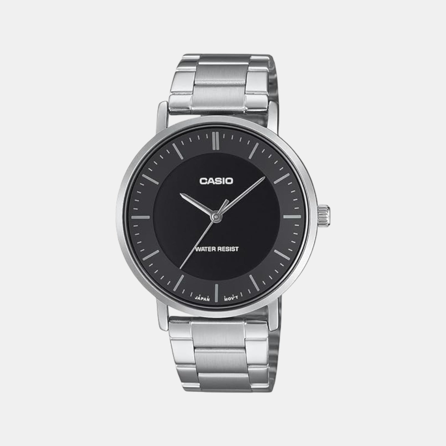 Enticer Men Quartz Black Dial Analog Stainless Steel Watch A2411