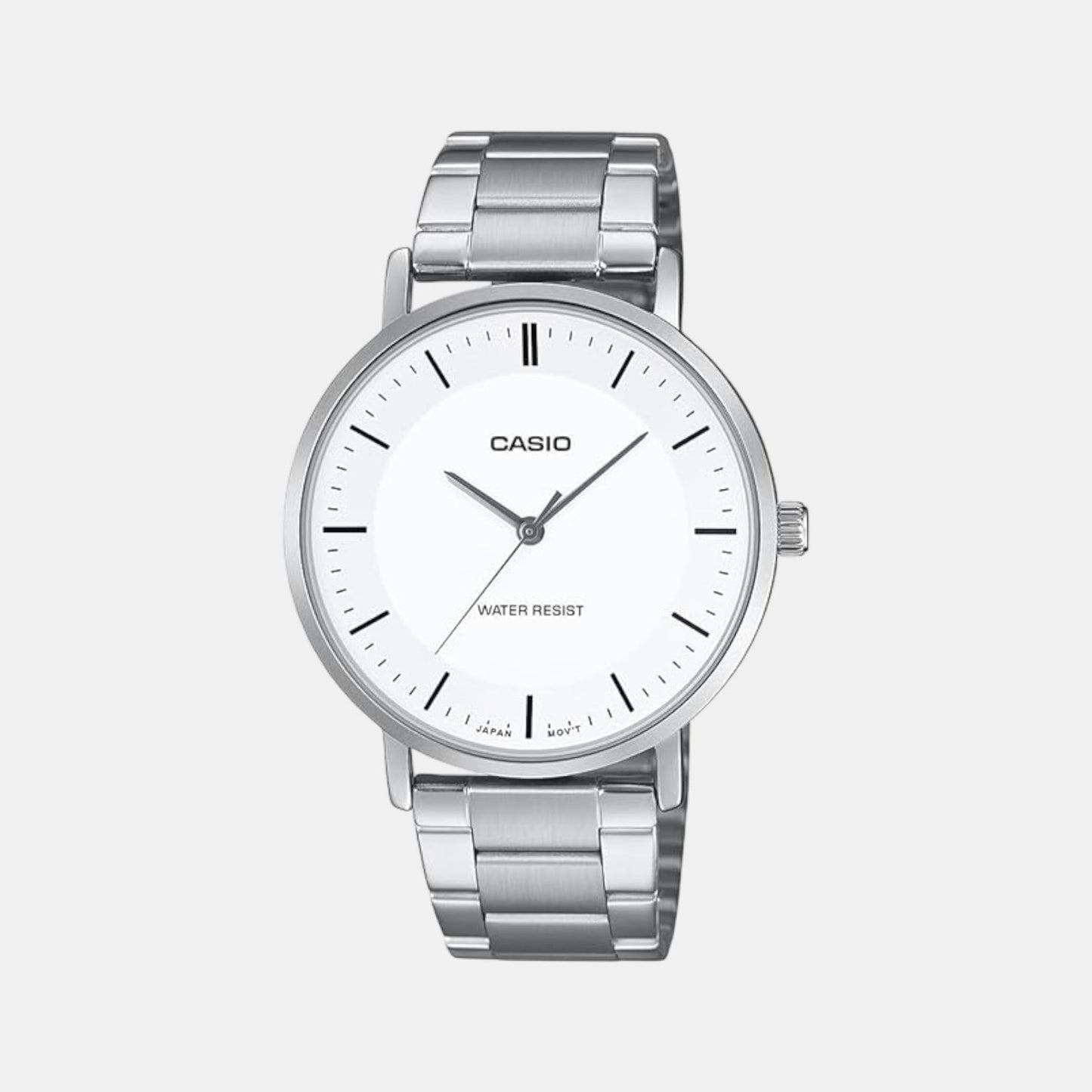 Enticer Men Quartz White Dial Analog Stainless Steel Watch A2412