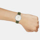 Enticer Women Quartz Cream Dial Analog Leather Watch A2425