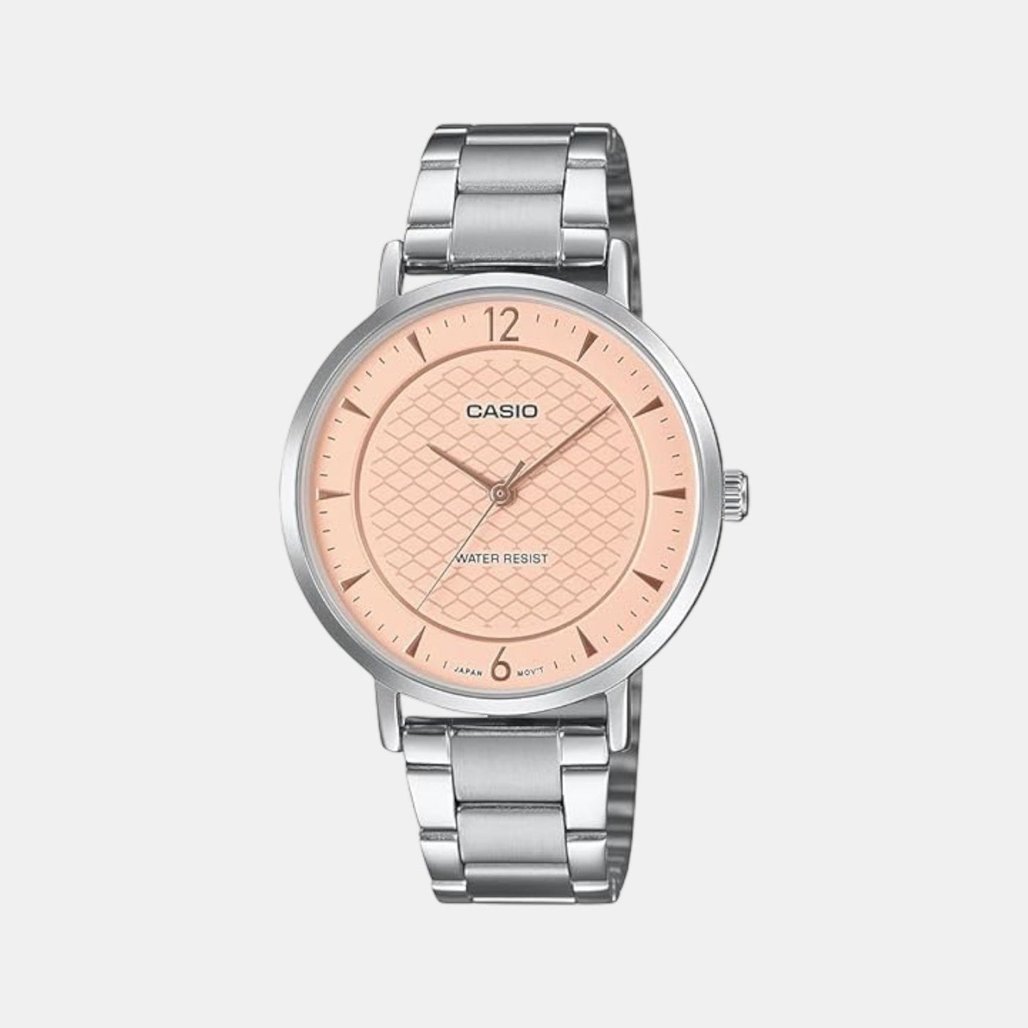 Enticer Women Quartz Pink Dial Analog Stainless Steel Watch A2430