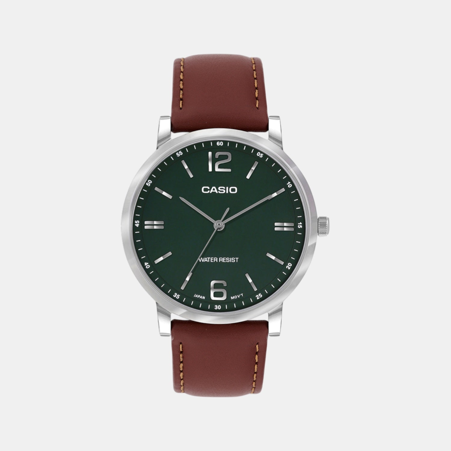 Enticer Men Quartz Green Dial Analog Leather Watch A2438