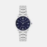 Enticer Women Quartz Blue Dial Analog Stainless Steel Watch A2442