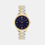 Enticer Women Quartz Blue Dial Analog Stainless Steel Watch A2444