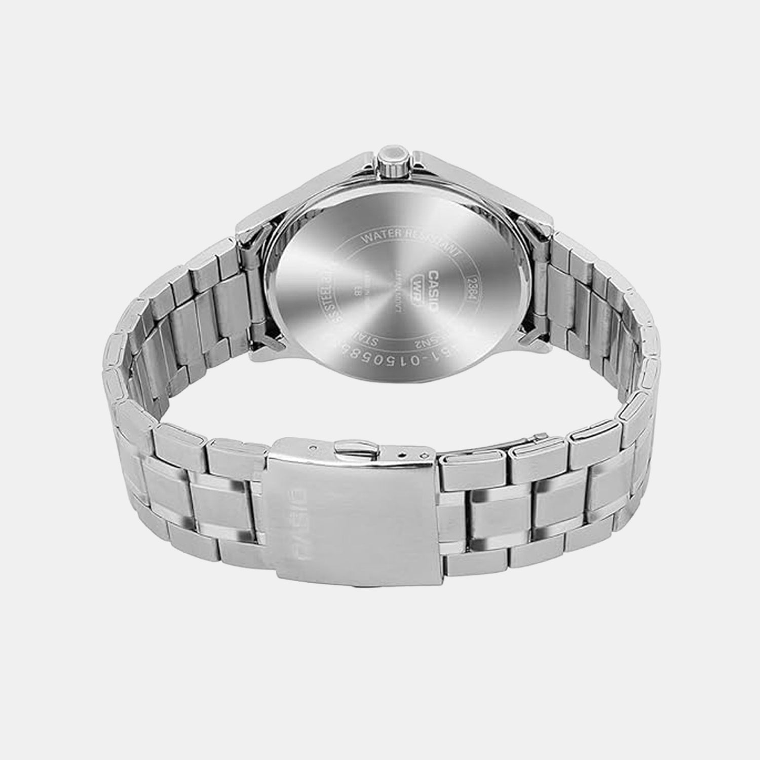 Men Quartz Blue Dial Multi-Function Stainless Steel Watch A2451