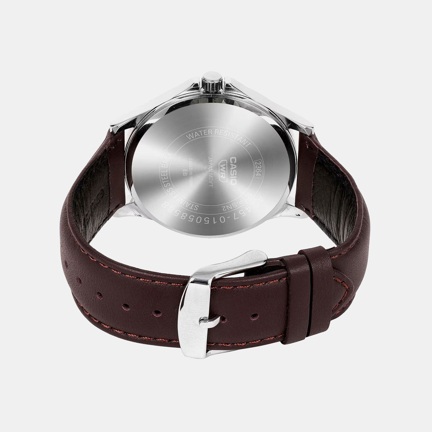 Enticer Men Quartz Champagne Dial Multi-Function Leather Watch A2457