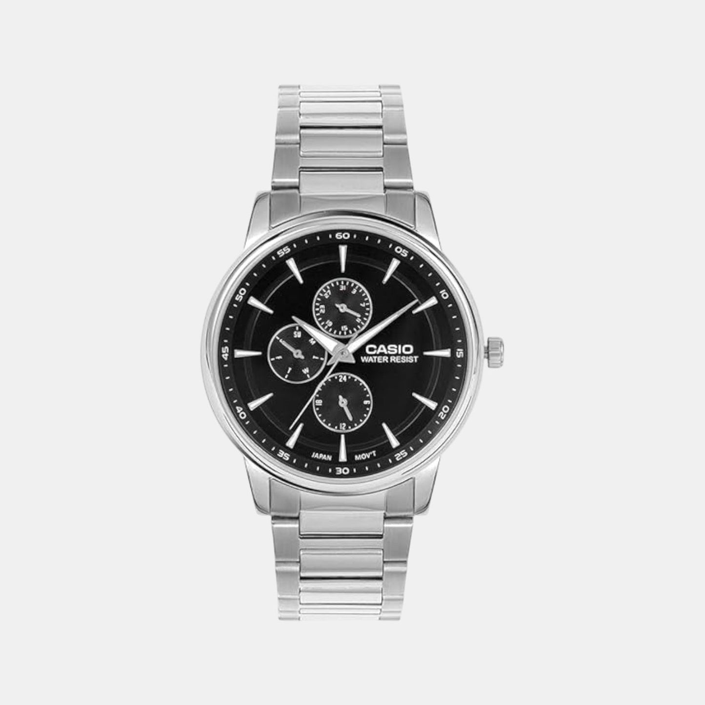 Enticer Men Quartz Blue Dial Analog Stainless Steel Watch A2458