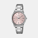 Enticer Women Quartz Pink Dial Analog Stainless Steel Watch A2477