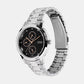 Women Quartz Black Dial Analog Stainless Steel Watch A2491