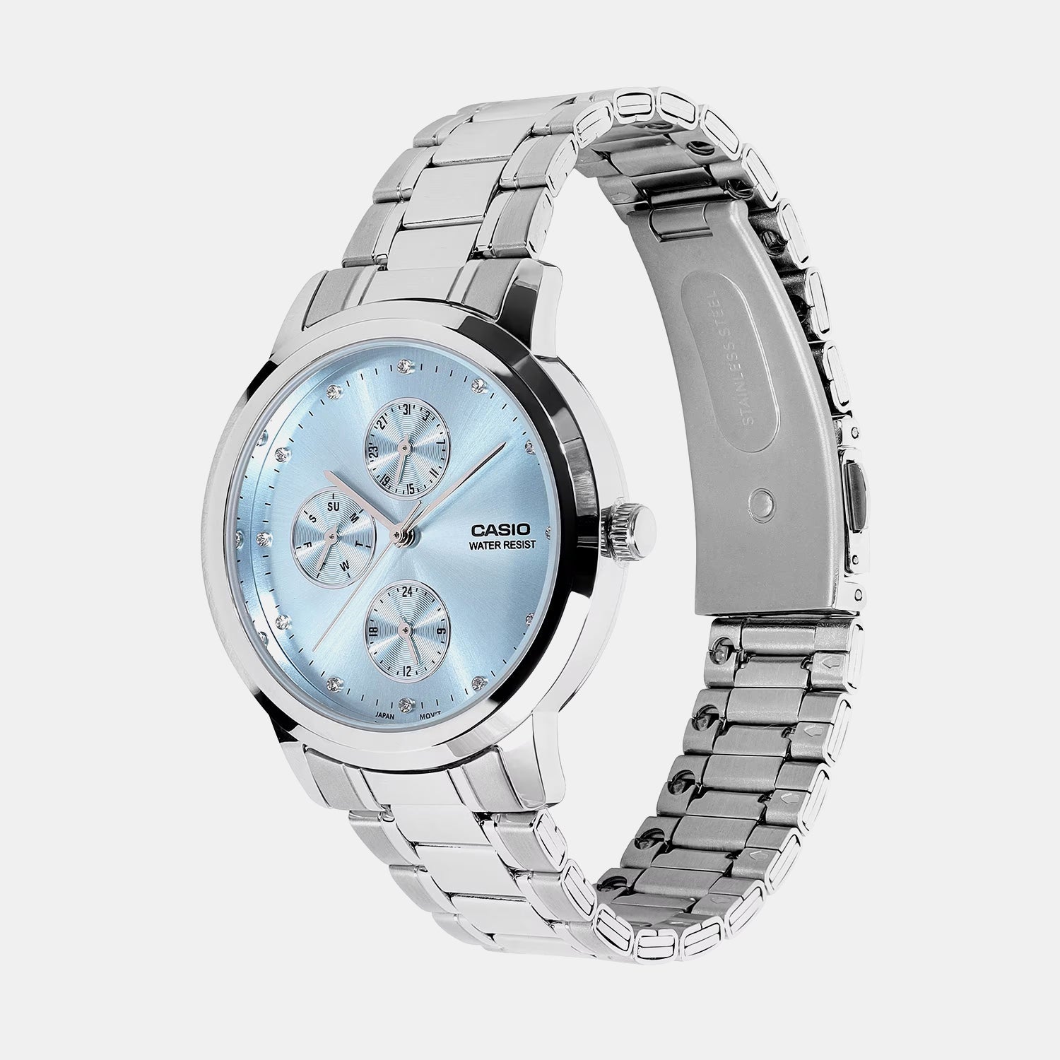 LTP Women Quartz Blue Dial Analog Stainless Steel Watch A2492