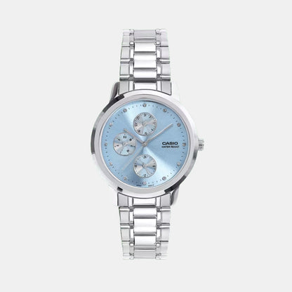 LTP Women Quartz Blue Dial Analog Stainless Steel Watch A2492