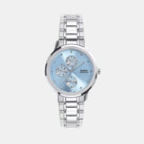 LTP Women Quartz Blue Dial Analog Stainless Steel Watch A2492