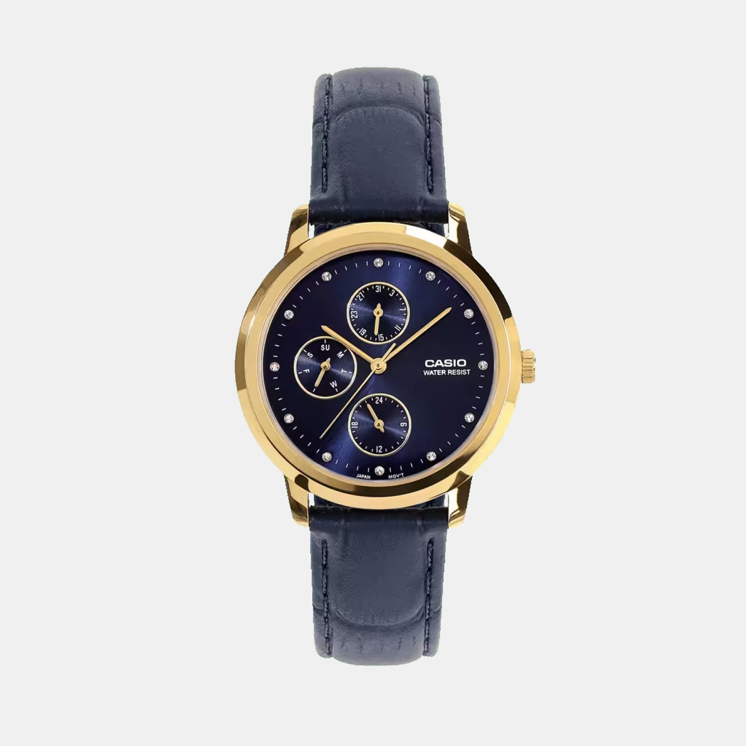 LTP Women Quartz Blue Dial Analog Leather Watch A2493