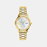 Women Quartz White Dial Analog Stainless Steel Watch A2494