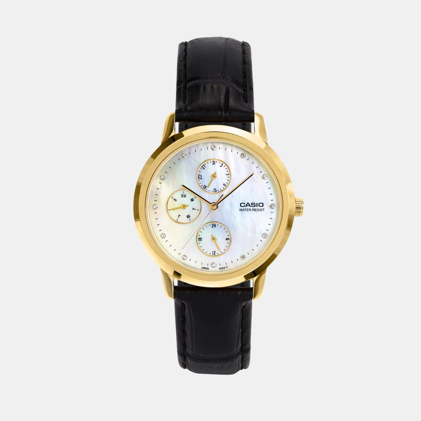 LTP Women Quartz White Dial Analog Leather Watch A2495
