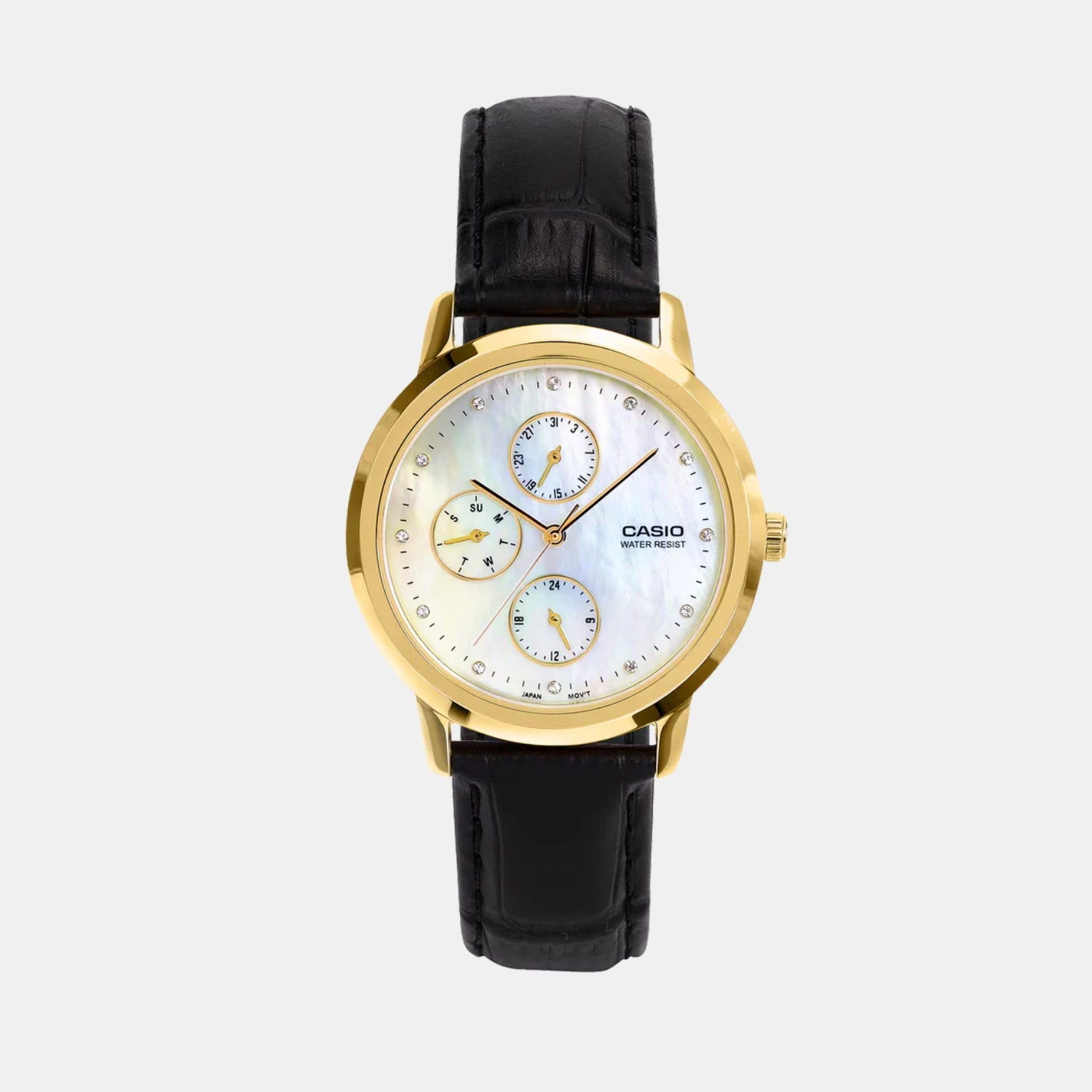 LTP Women Quartz White Dial Analog Leather Watch A2495