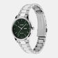 Women Quartz Green Dial Analog Stainless Steel Watch A2504