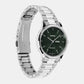 Women Quartz Green Dial Analog Stainless Steel Watch A2504