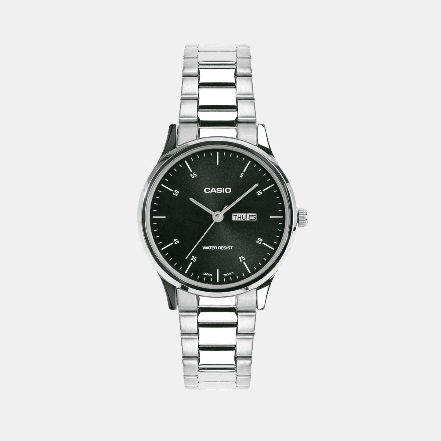 Women Quartz Green Dial Analog Stainless Steel Watch A2504