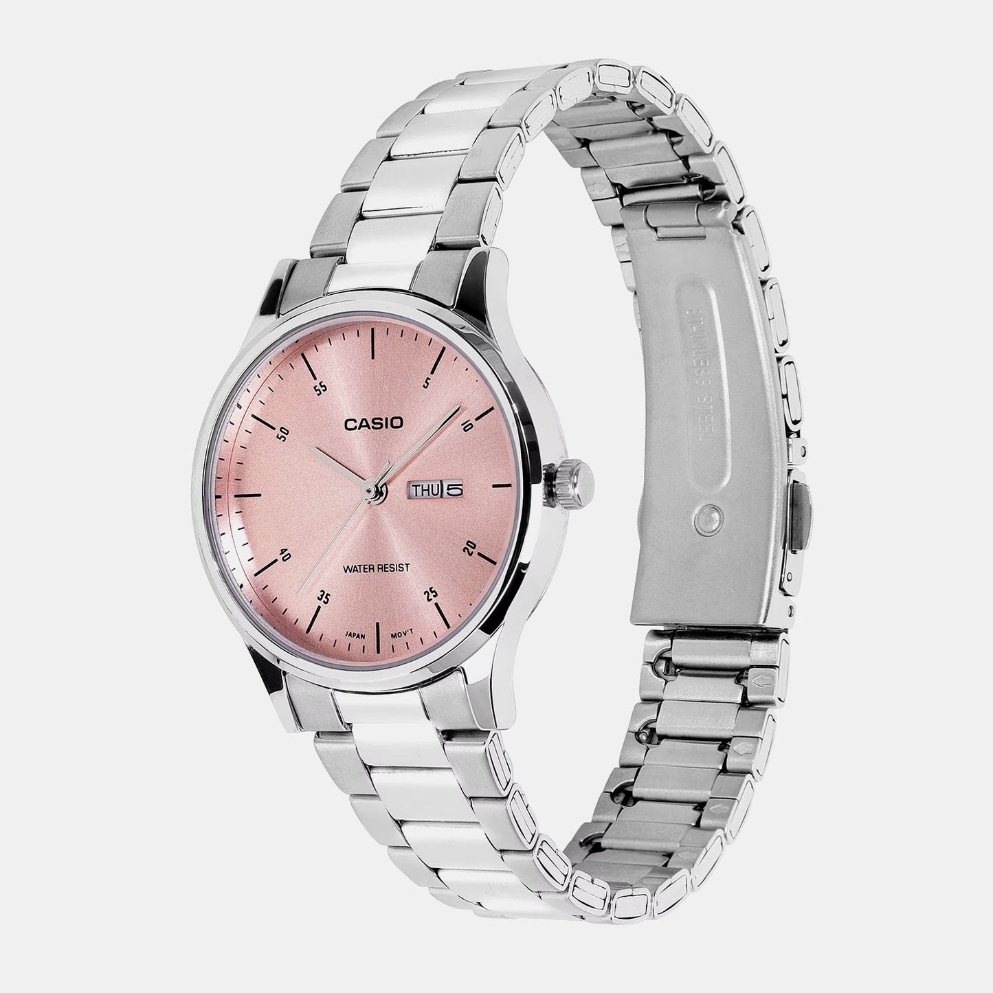 Enticer Women Quartz Rose Gold Dial Analog Stainless Steel Watch A2505
