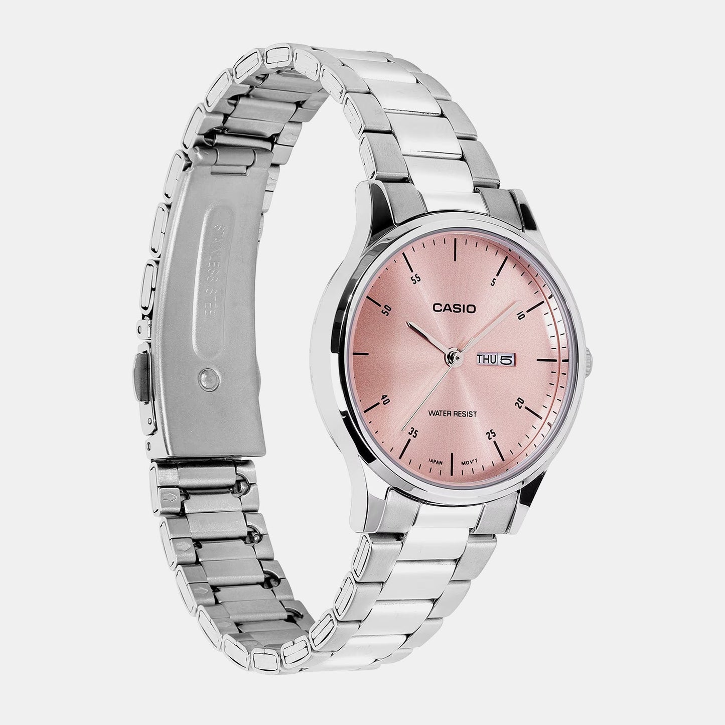 Enticer Women Quartz Rose Gold Dial Analog Stainless Steel Watch A2505