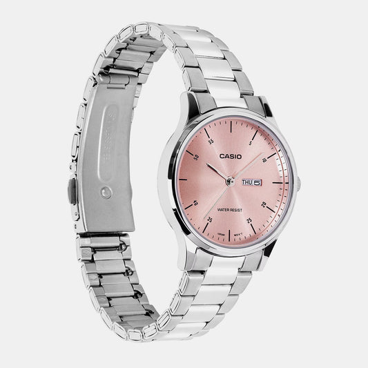 Enticer Women Quartz Rose Gold Dial Analog Stainless Steel Watch A2505