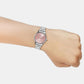 Enticer Women Quartz Rose Gold Dial Analog Stainless Steel Watch A2505
