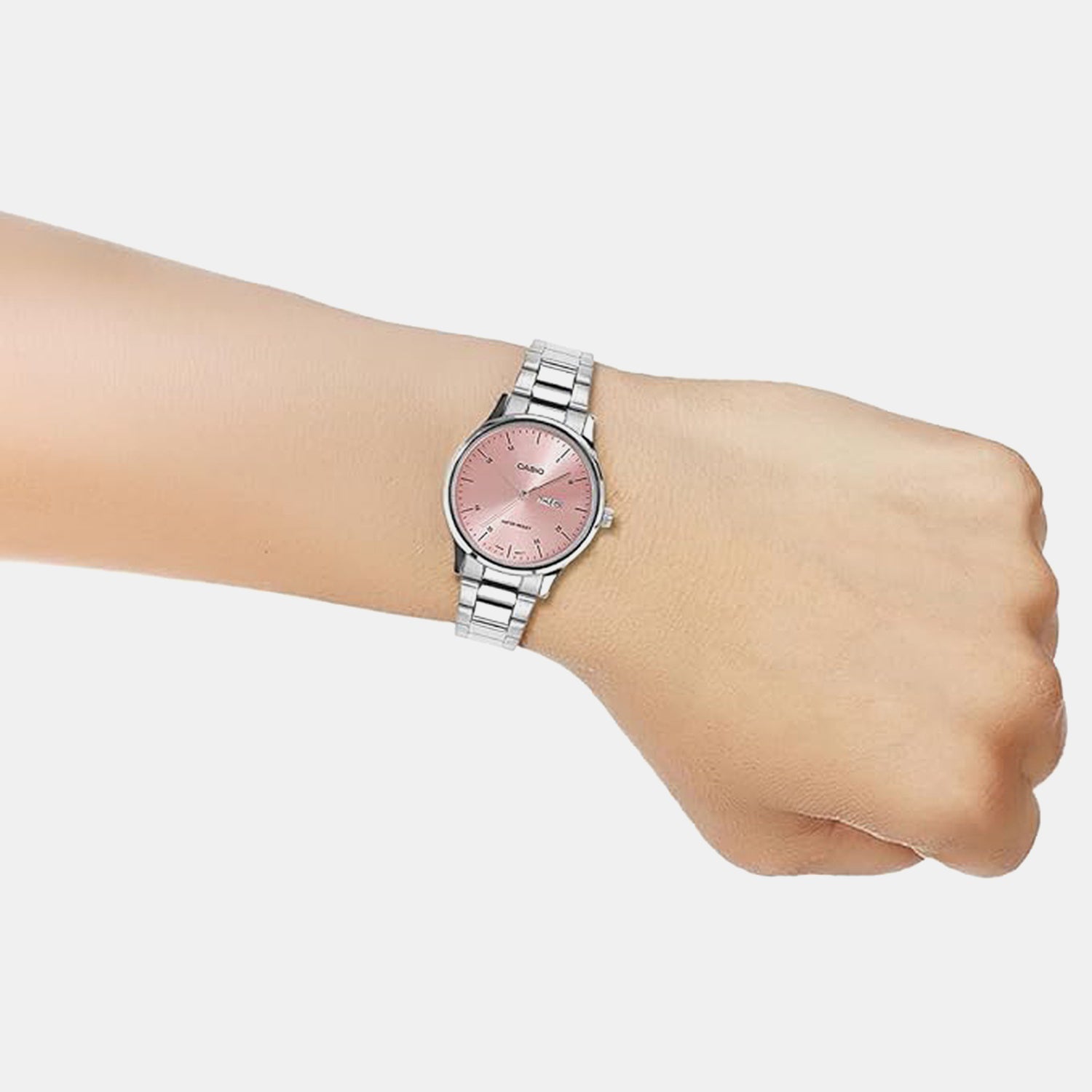 Enticer Women Quartz Rose Gold Dial Analog Stainless Steel Watch A2505