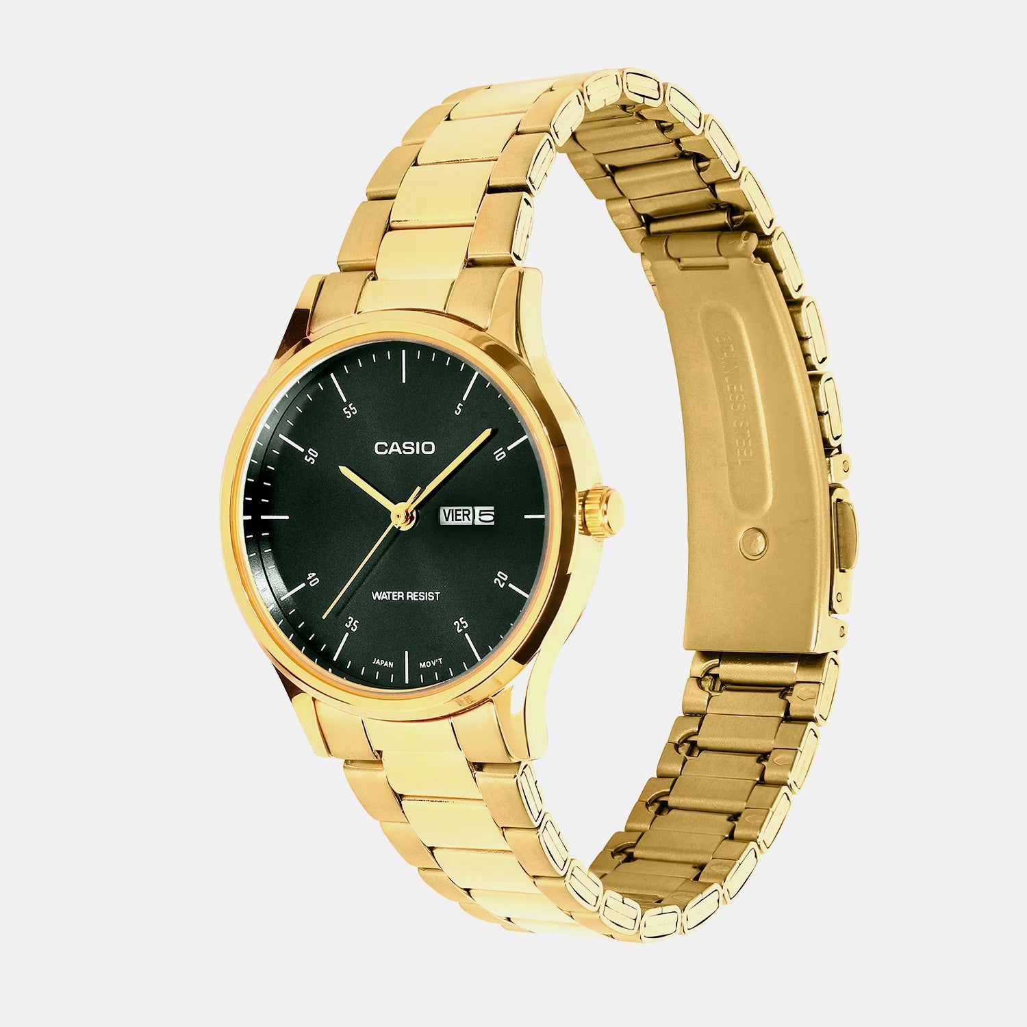 Enticer Women Quartz Green Dial Analog Stainless Steel Watch A2506
