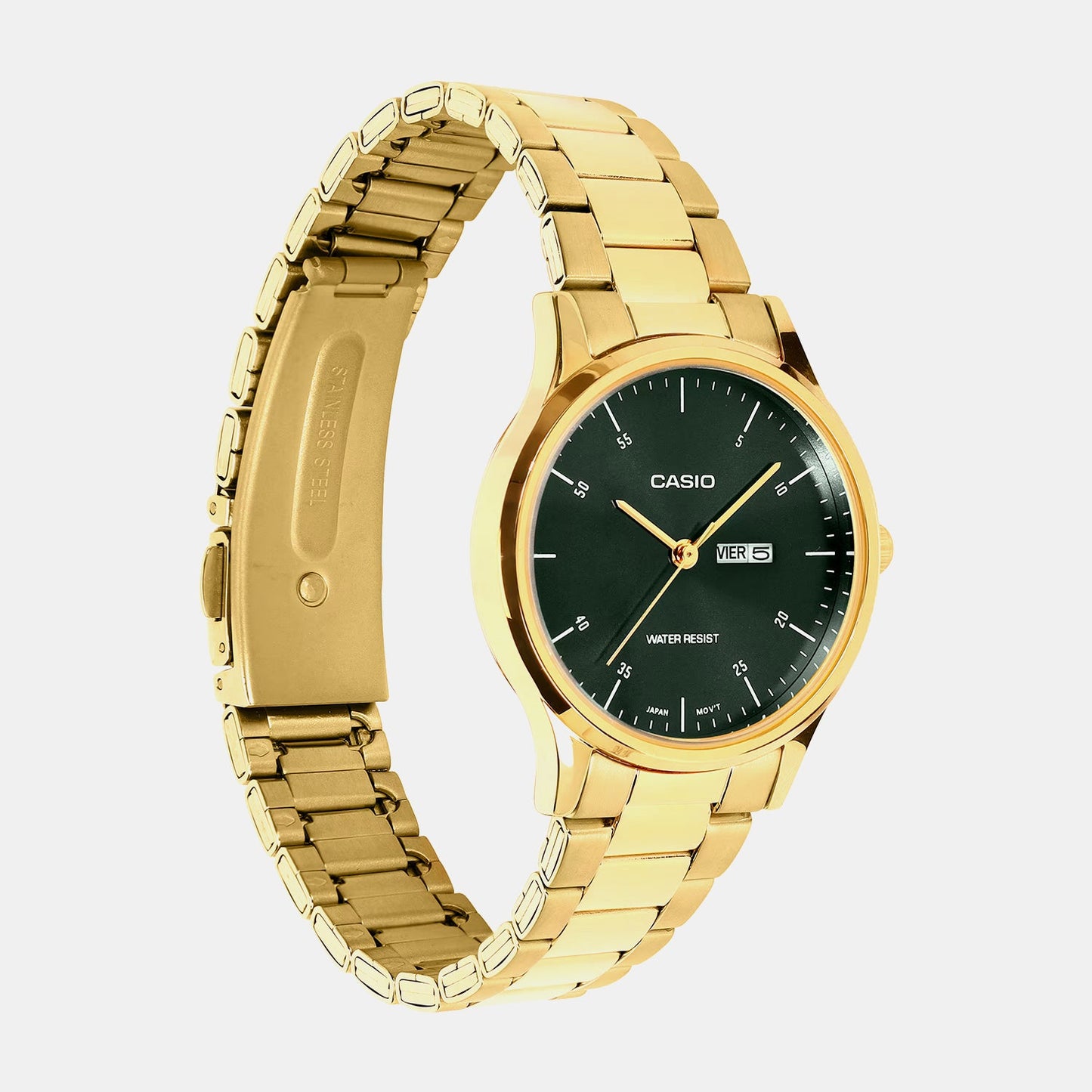 Enticer Women Quartz Green Dial Analog Stainless Steel Watch A2506