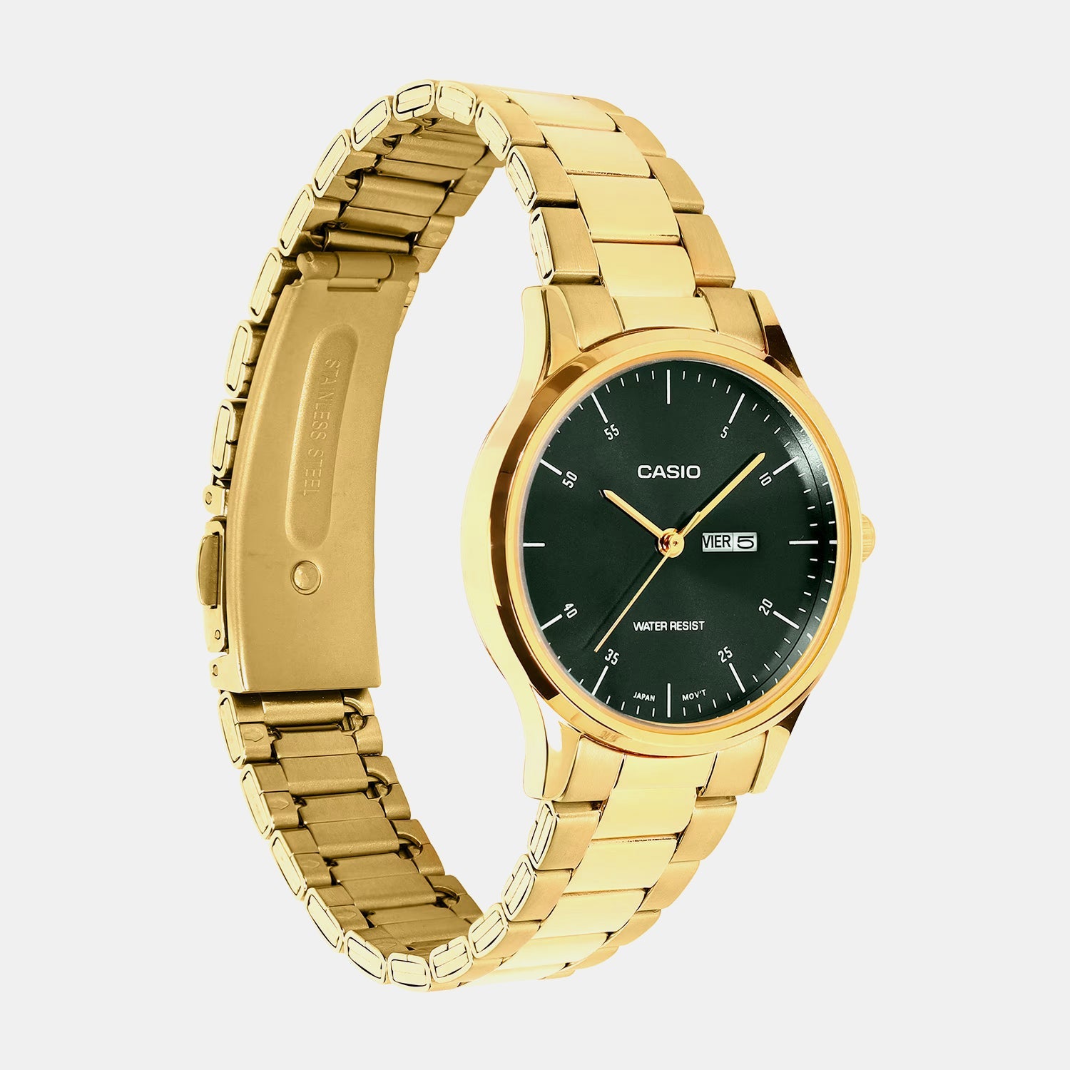Enticer Women Quartz Green Dial Analog Stainless Steel Watch A2506