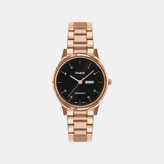Enticer Women Quartz Black Dial Analog Stainless Steel Watch A2509