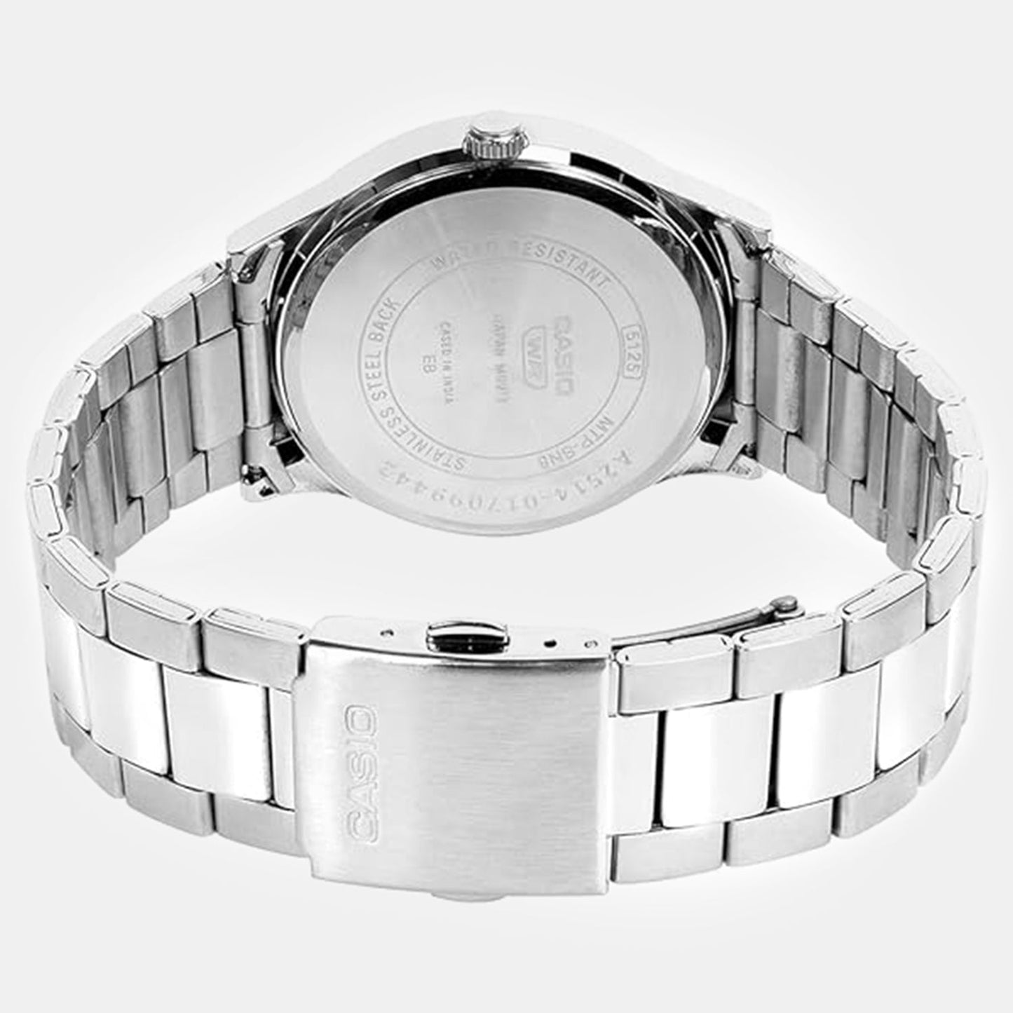 MTP Men Quartz Black Dial Analog Stainless Steel Watch A2514