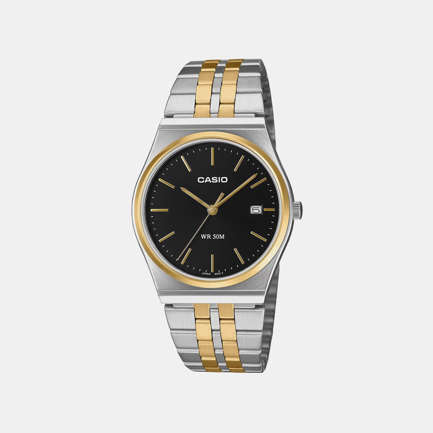 Enticer Men Quartz Black Dial Analog Stainless Steel Watch A2521
