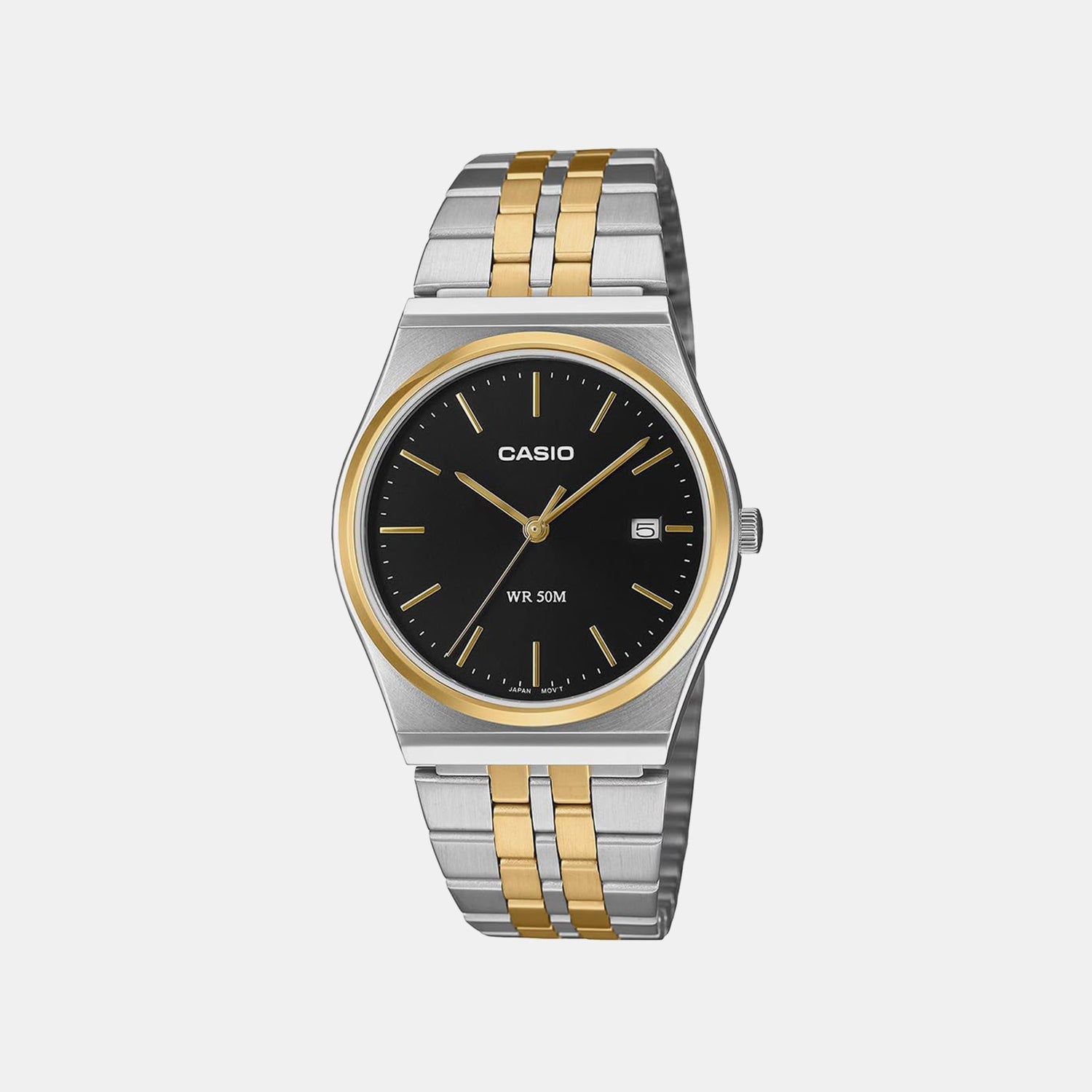Enticer Men Quartz Black Dial Analog Stainless Steel Watch A2521