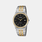 Enticer Men Quartz Black Dial Analog Stainless Steel Watch A2521