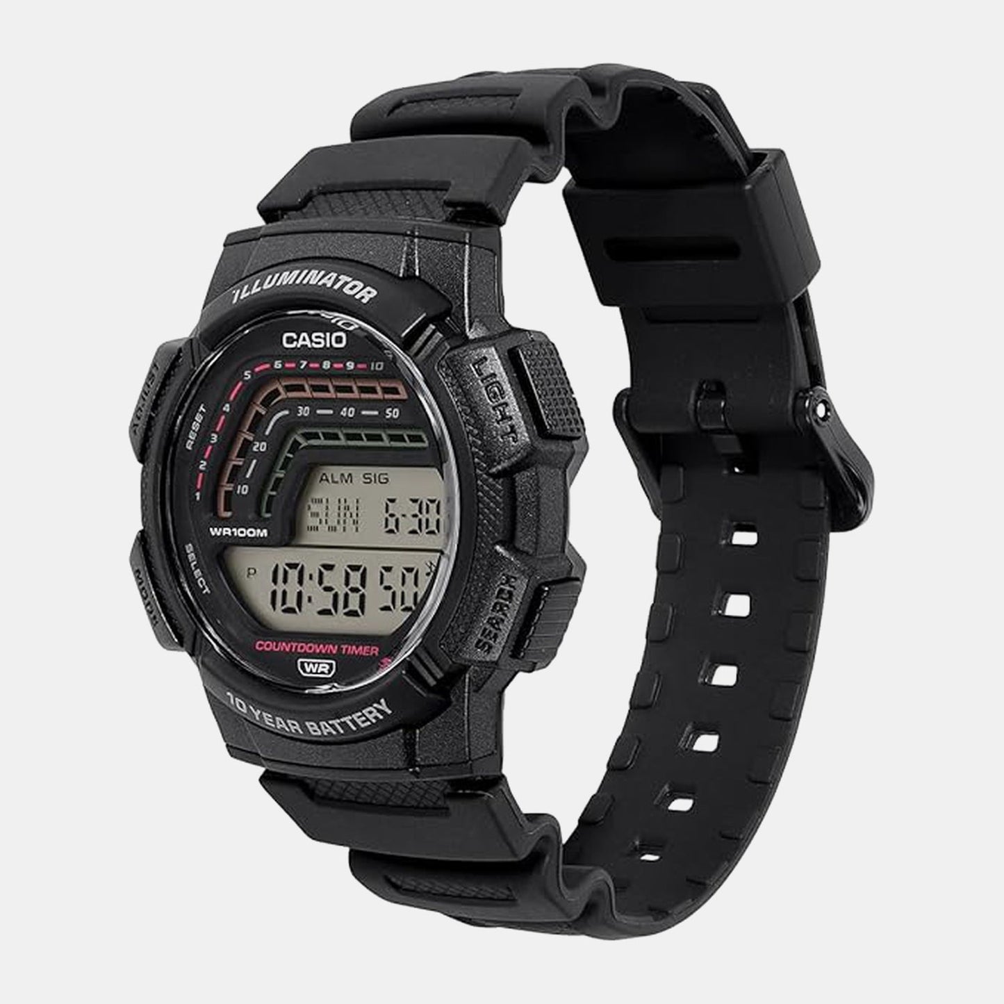 YOUTH Men Quartz Transparent Dial Digital Resin Watch A2532