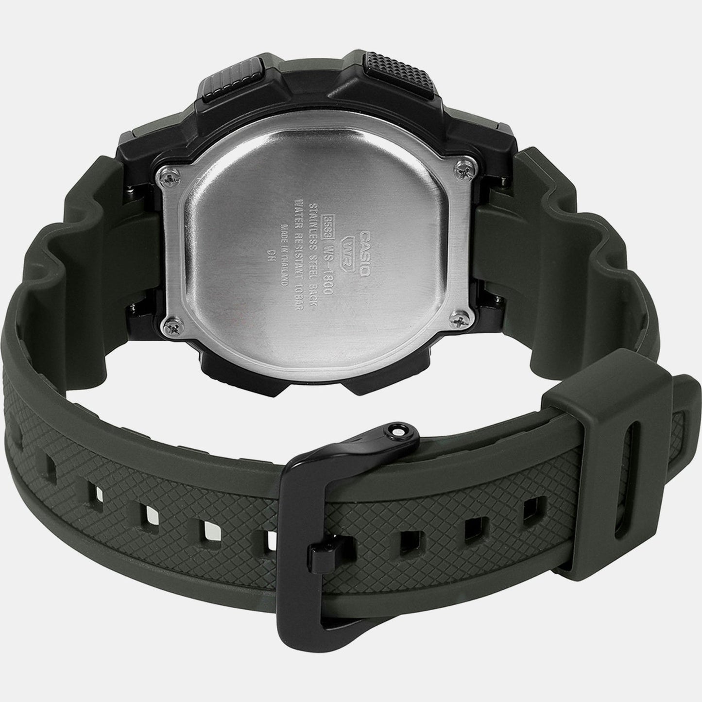Men Quartz Transparent Dial Digital Resin Watch A2534