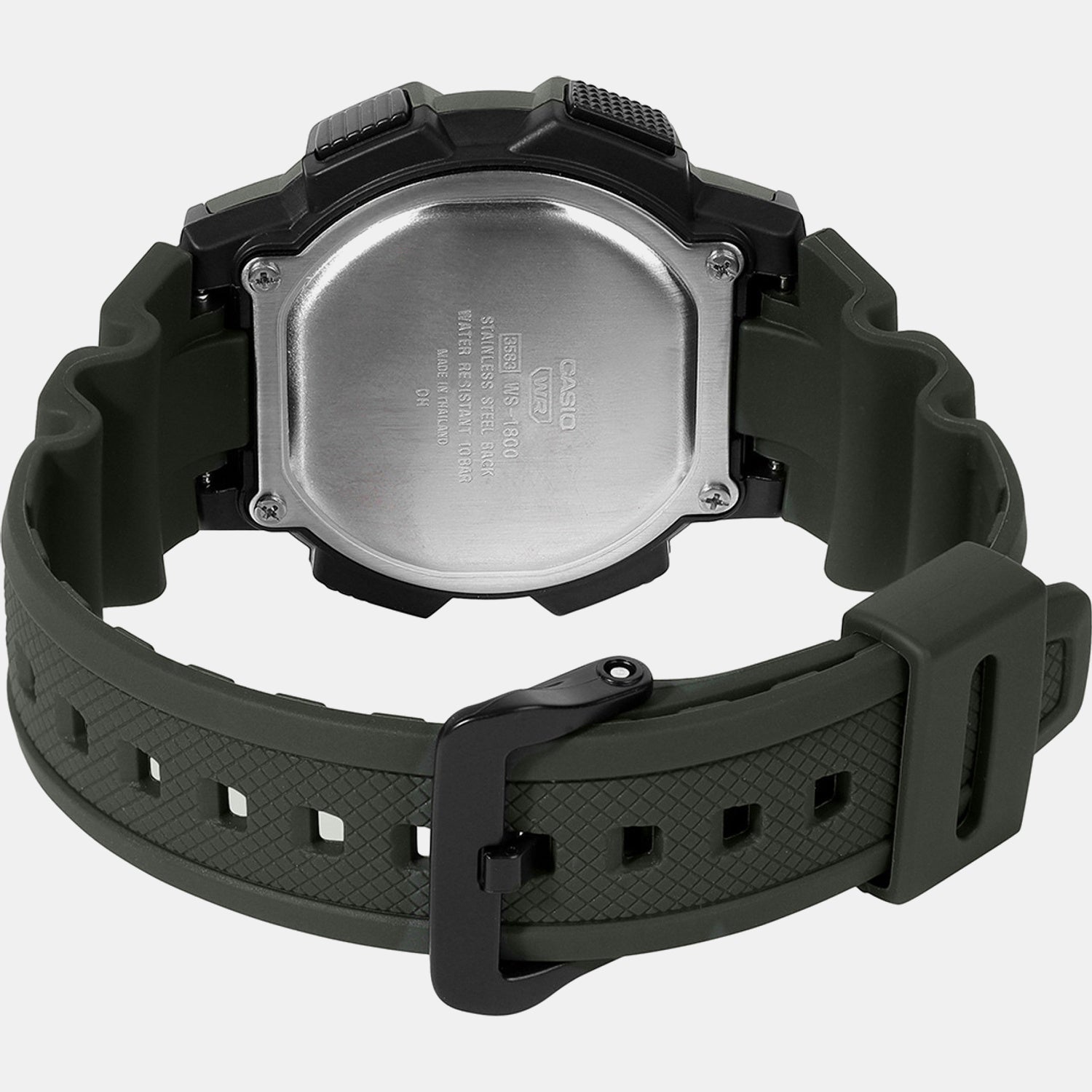 Men Quartz Transparent Dial Digital Resin Watch A2534